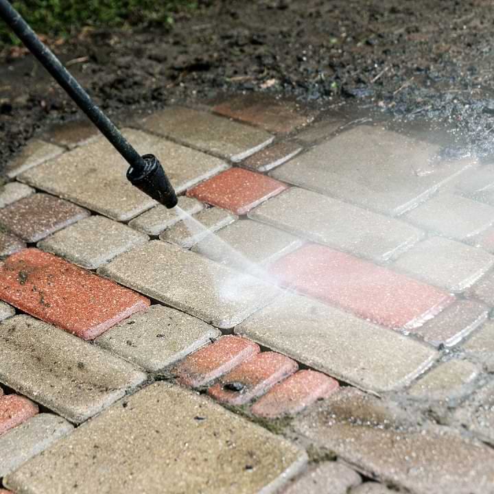 The power of our pressure washing machine