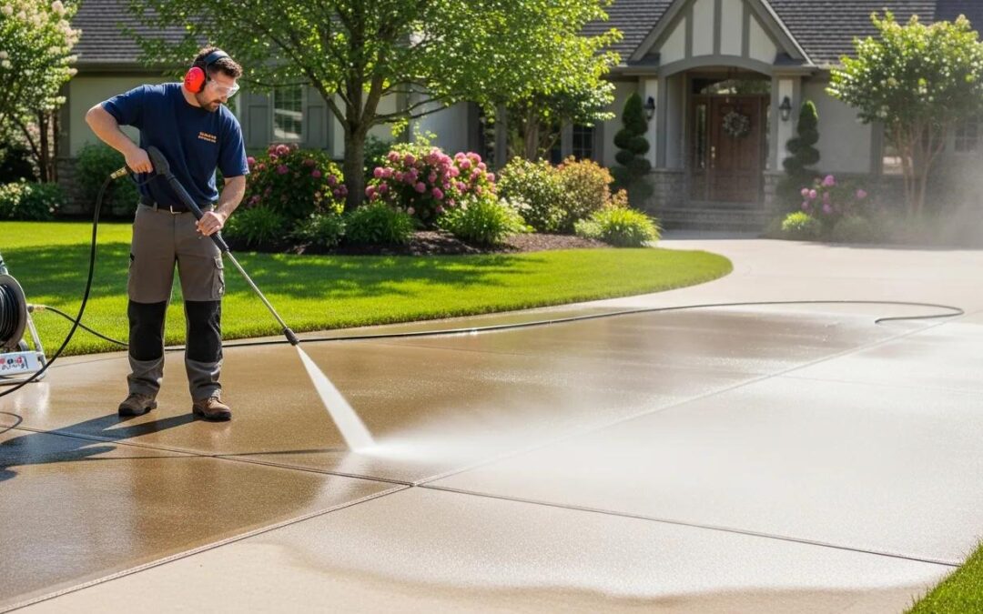 pressure washing gutter cleaning